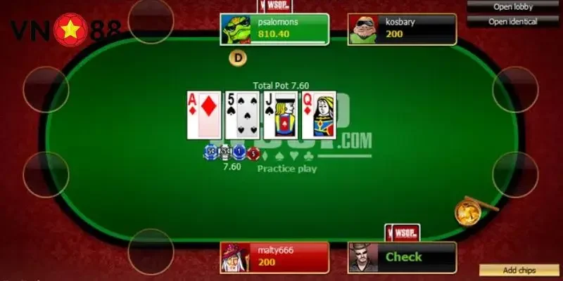 Kiểm soát tâm lý để duy trì lợi thế khi tham gia Poker Vn88